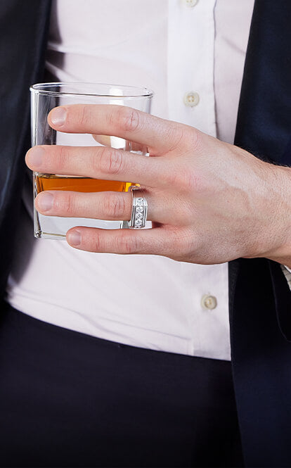 Men's Wedding Bands Mobile Banner