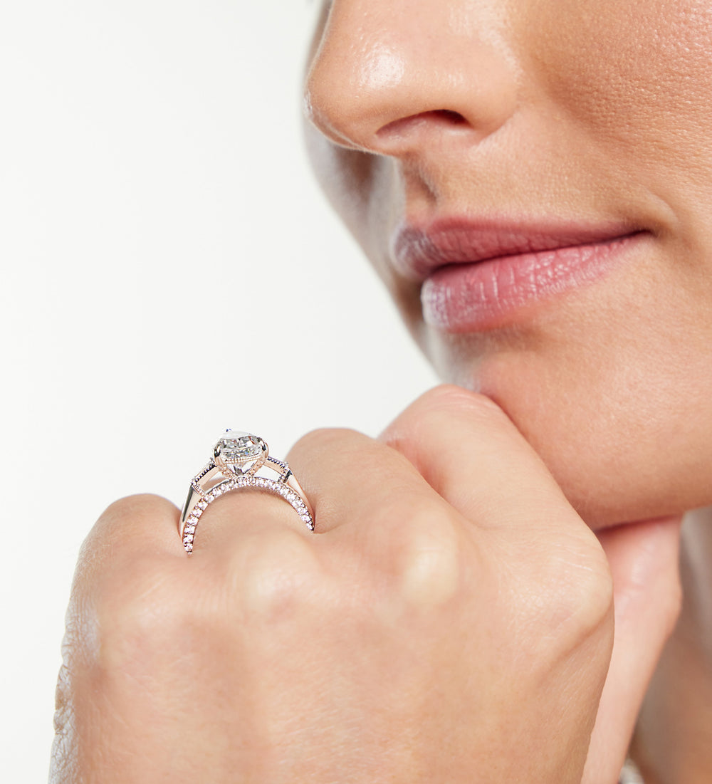 Model Wearing The Bryant Park Ring view