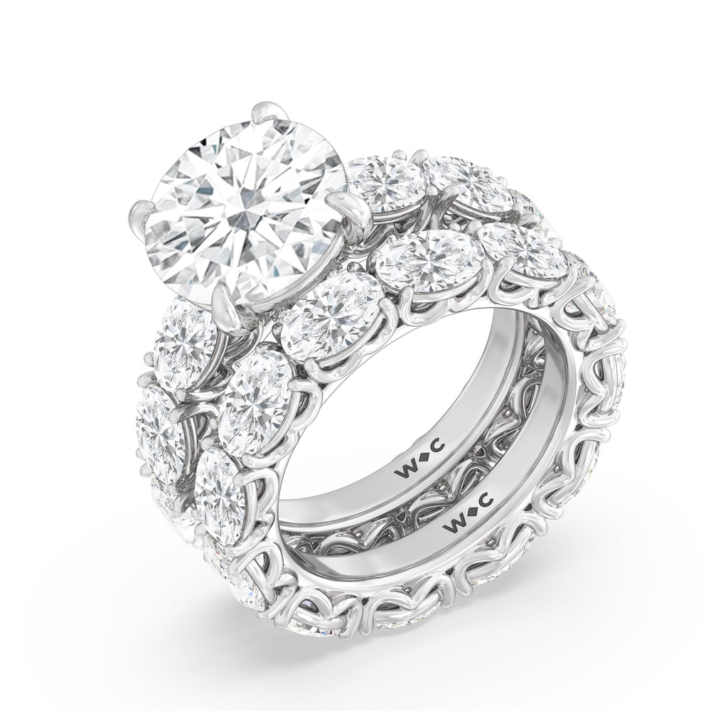 Round Cut The NoMad Ring with Lab Grown Diamond in 14KT Platinum view 4
