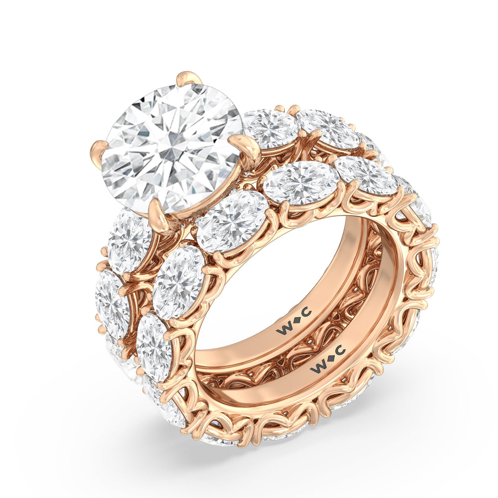 Round Cut The NoMad Ring with Lab Grown Diamond in 14KT Rose Gold view 4

