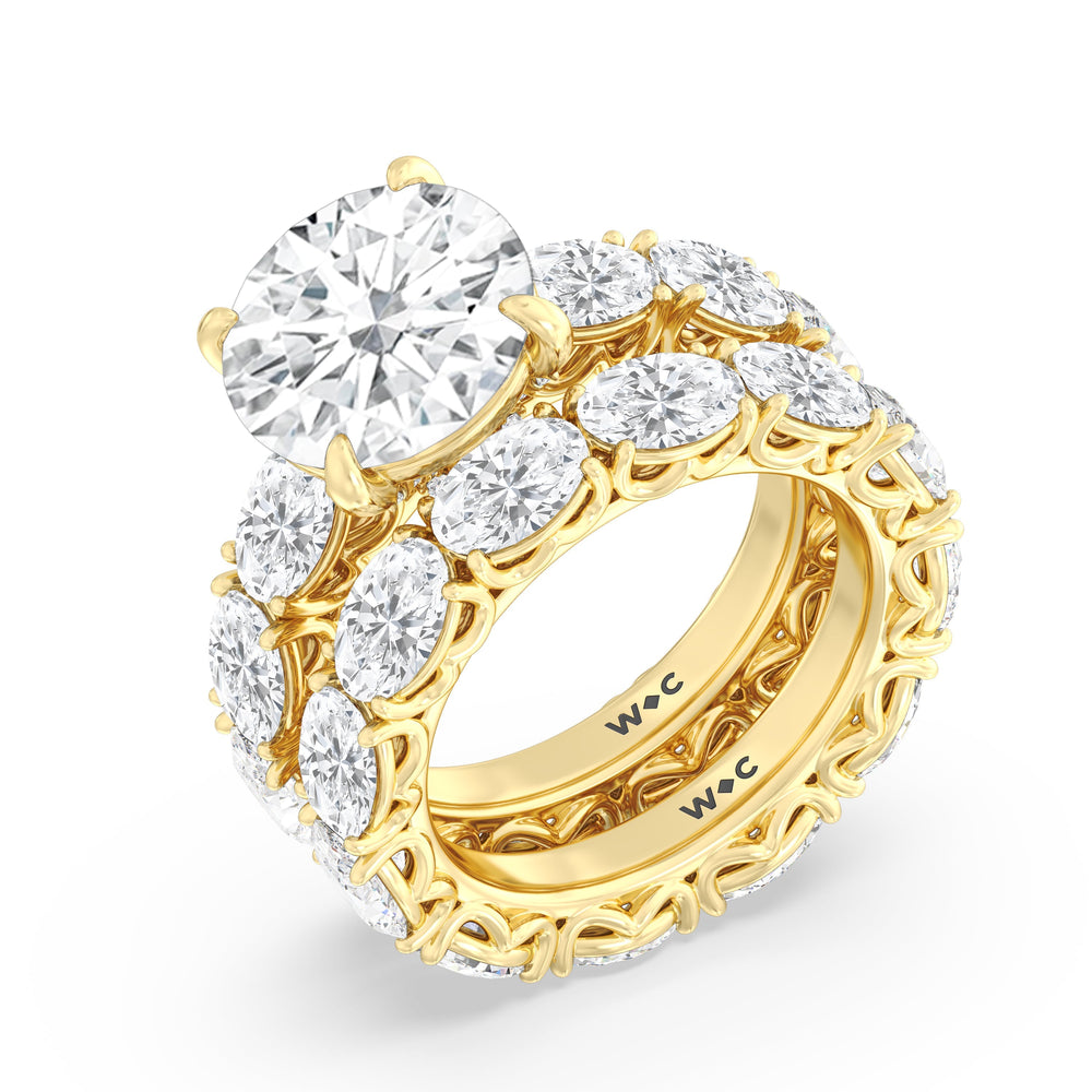 Oval Cut The NoMad Ring with Lab Grown Diamond in 14KT Yellow Gold view 4
