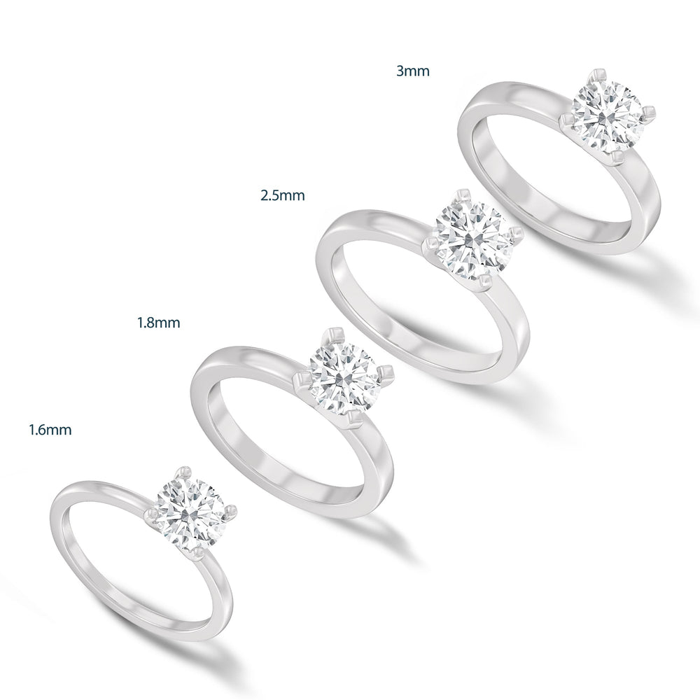 Heart Cut Fine Petite Solitaire Diamond Engagement Ring with Lab Grown Diamond in 14KT Rose Gold view 4
