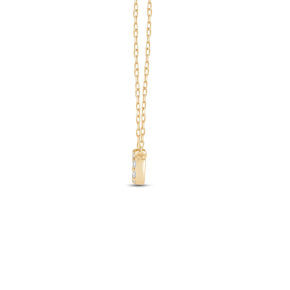 Lab Diamond Infinity Pendant with 18KT Yellow Gold / Lab / 1/5 Cut Diamond in 14KT Yellow Gold / Lab / 1/5 view 2
