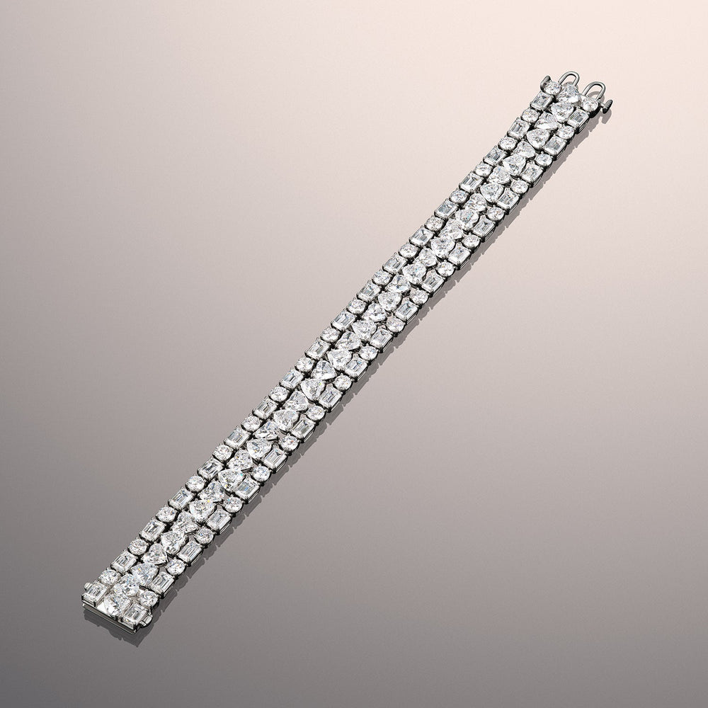 The Rossetti Bracelet with Lab Cut Diamond in 14KT White Gold view 5
