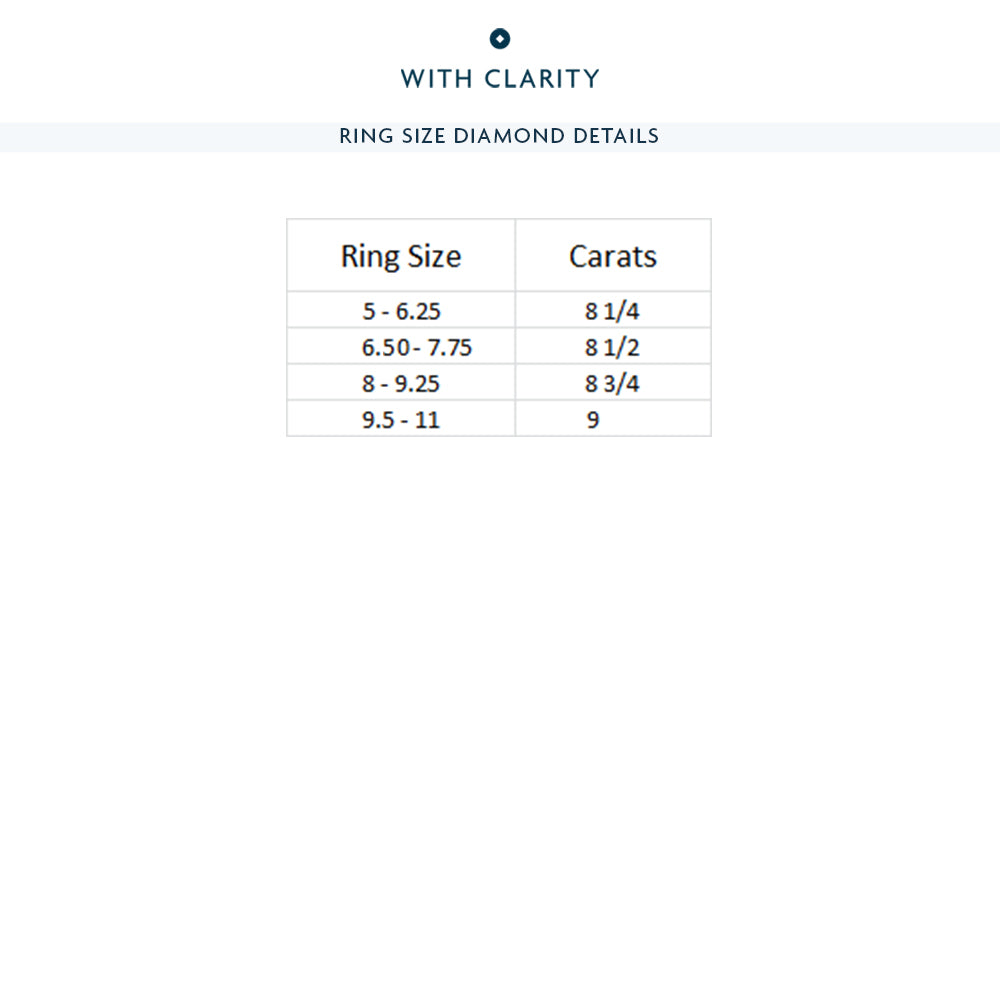 The Columbus Circle Eternity Ring with 18KT White Gold / Lab / 8 1/2 Cut Diamond in 14KT White Gold / Lab / 8 1/2 view 4
