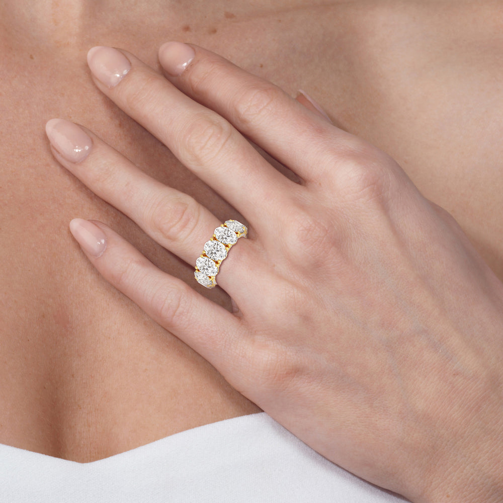 Model Wearing The Columbus Circle Eternity Ring view