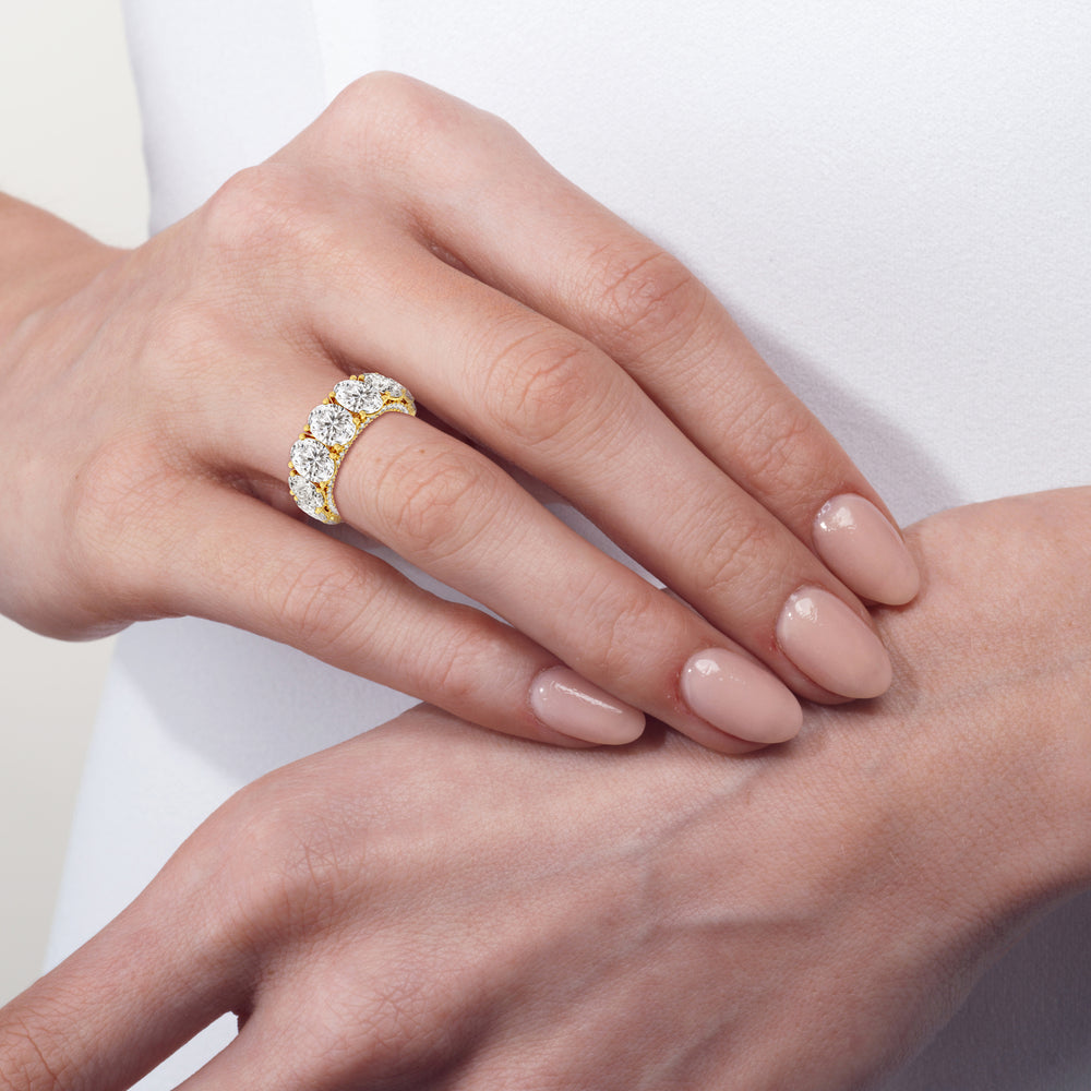 Model Wearing The Columbus Circle Eternity Ring view