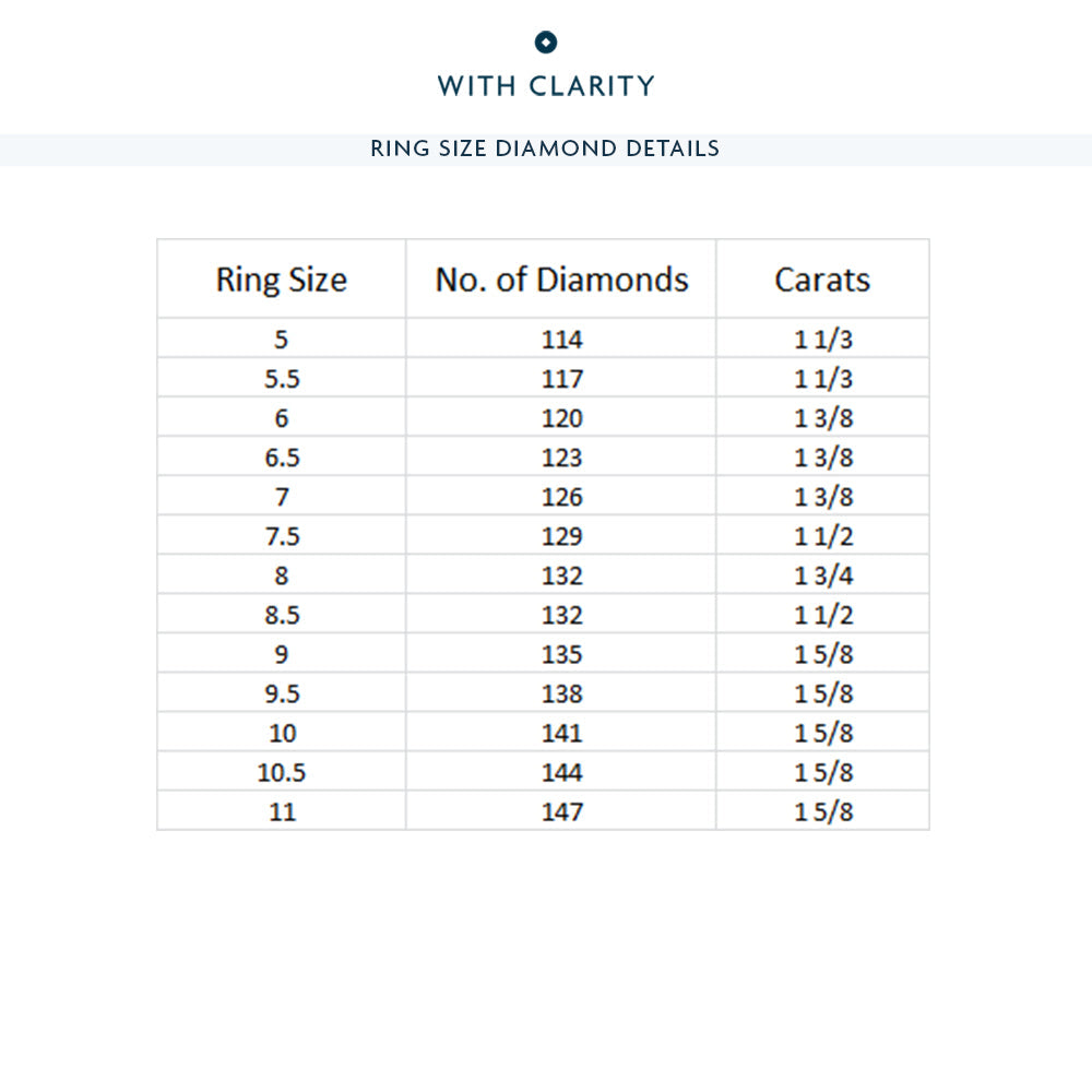 Elegance Slim Dome Eternity Ring with 18KT Rose Gold / Lab / 1 1/2 Cut Diamond in 14KT Rose Gold / Lab / 1 1/2 view 4
