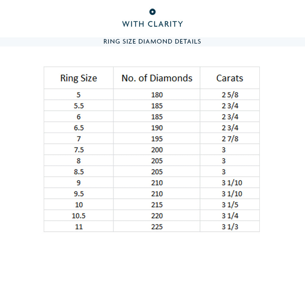 Elegance Bold Dome Eternity Ring with 18KT Rose Gold / Lab / 3 Cut Diamond in 14KT Rose Gold / Lab / 3 view 4
