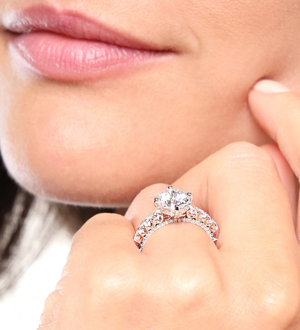Model Wearing The Fifth Avenue Ring with Lab Grown Diamond view
