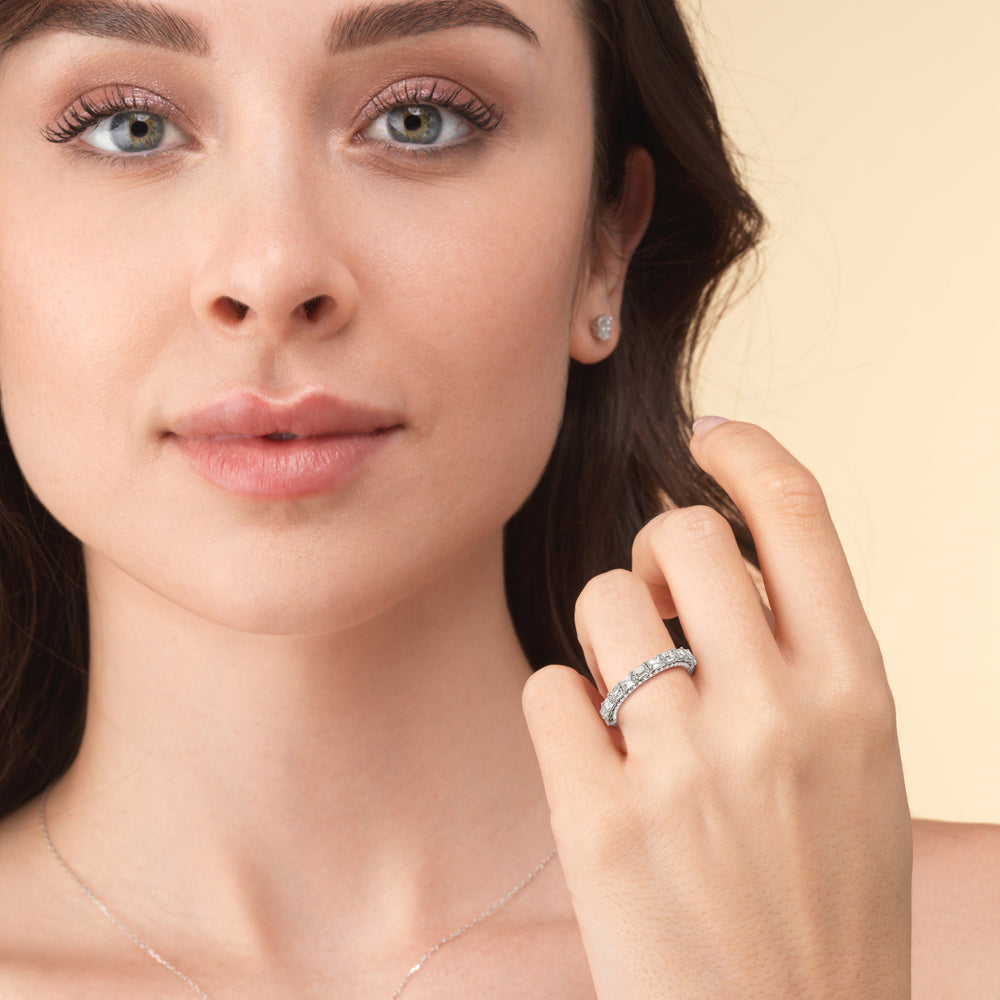 Model Wearing The Radio City Anniversary Ring view