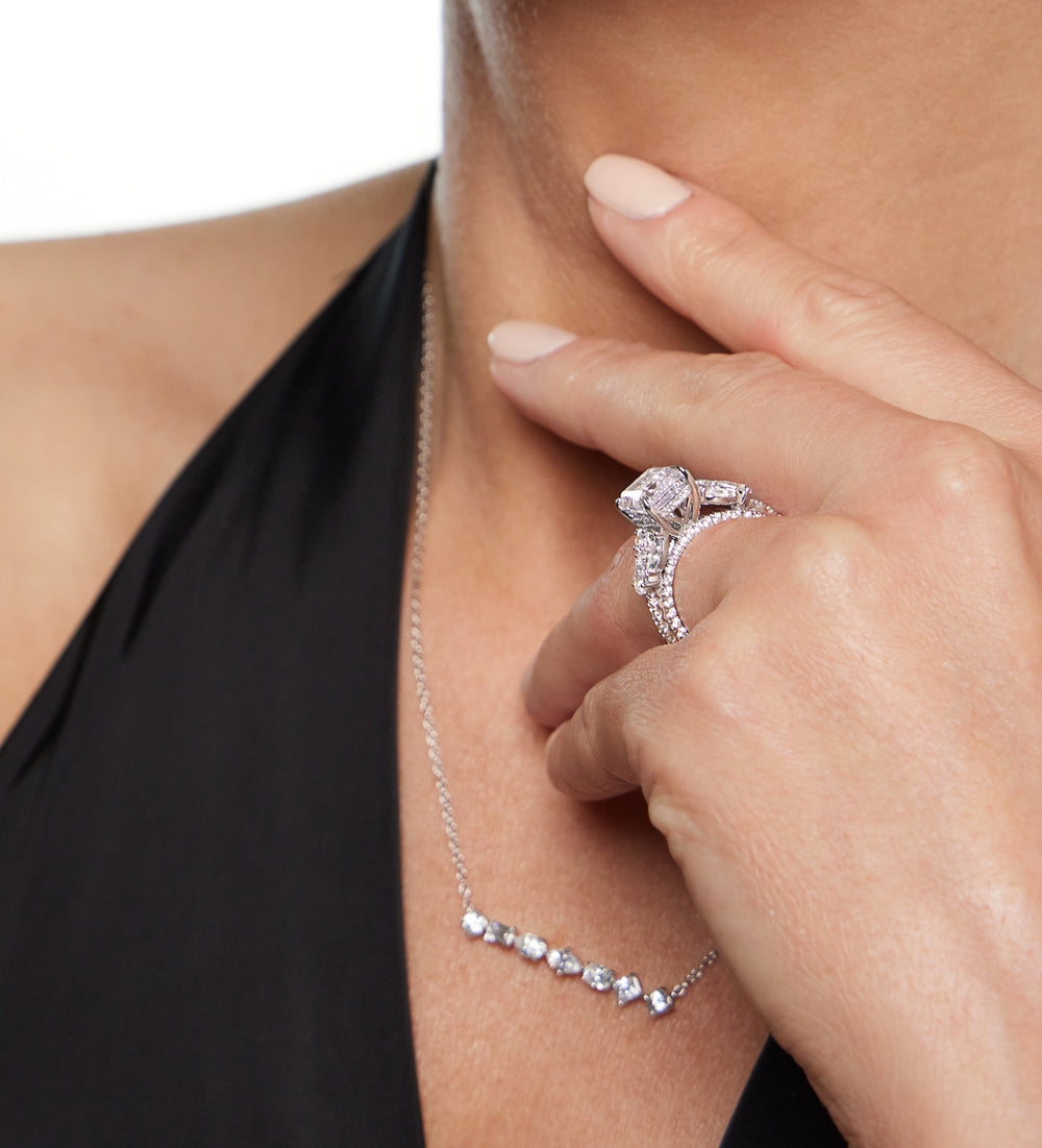 Model Wearing The East Village Ring view