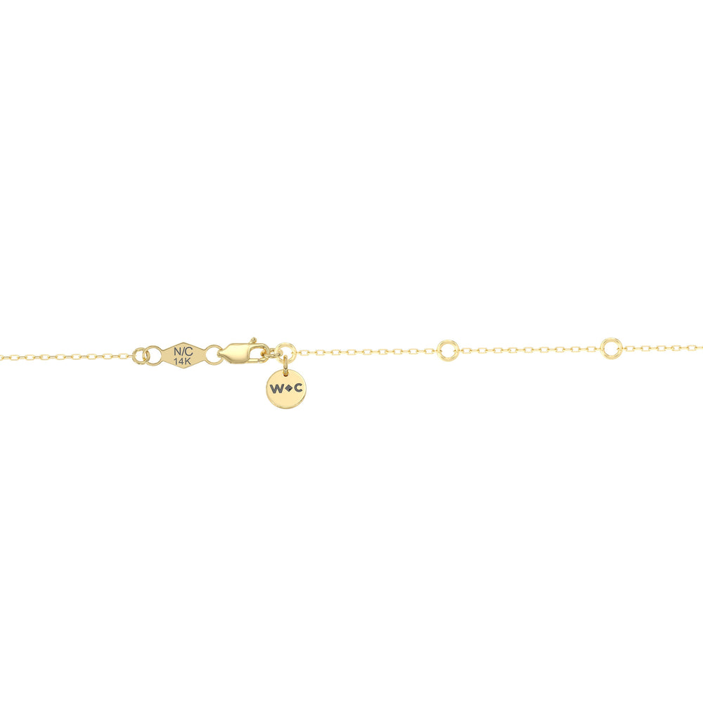 Trio Heart Cluster Diamond Necklace with 18KT Yellow Gold / Lab / 1 1/2 Cut Diamond in 14KT Yellow Gold / Lab / 1 1/2 view 6
