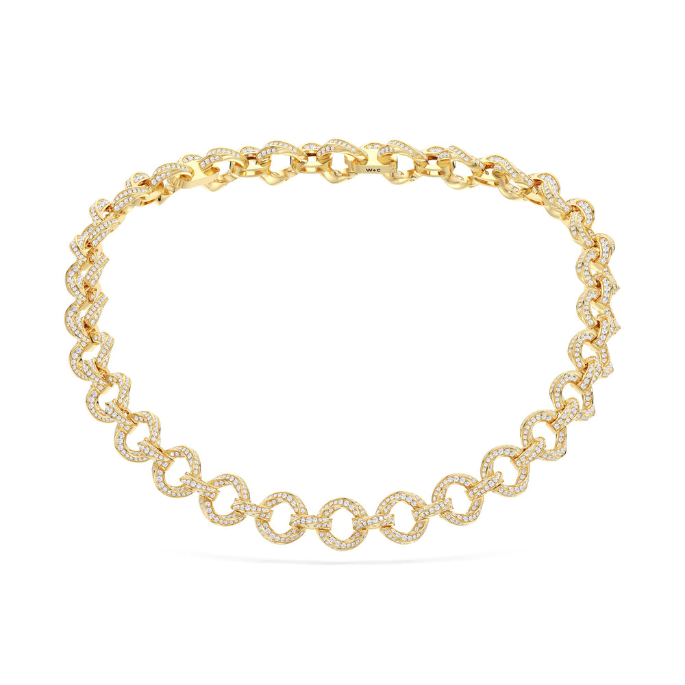 The Bond Necklace with 18KT Yellow Gold / Lab / 18 Cut Diamond in 14KT Yellow Gold / Lab / 18 view 1

