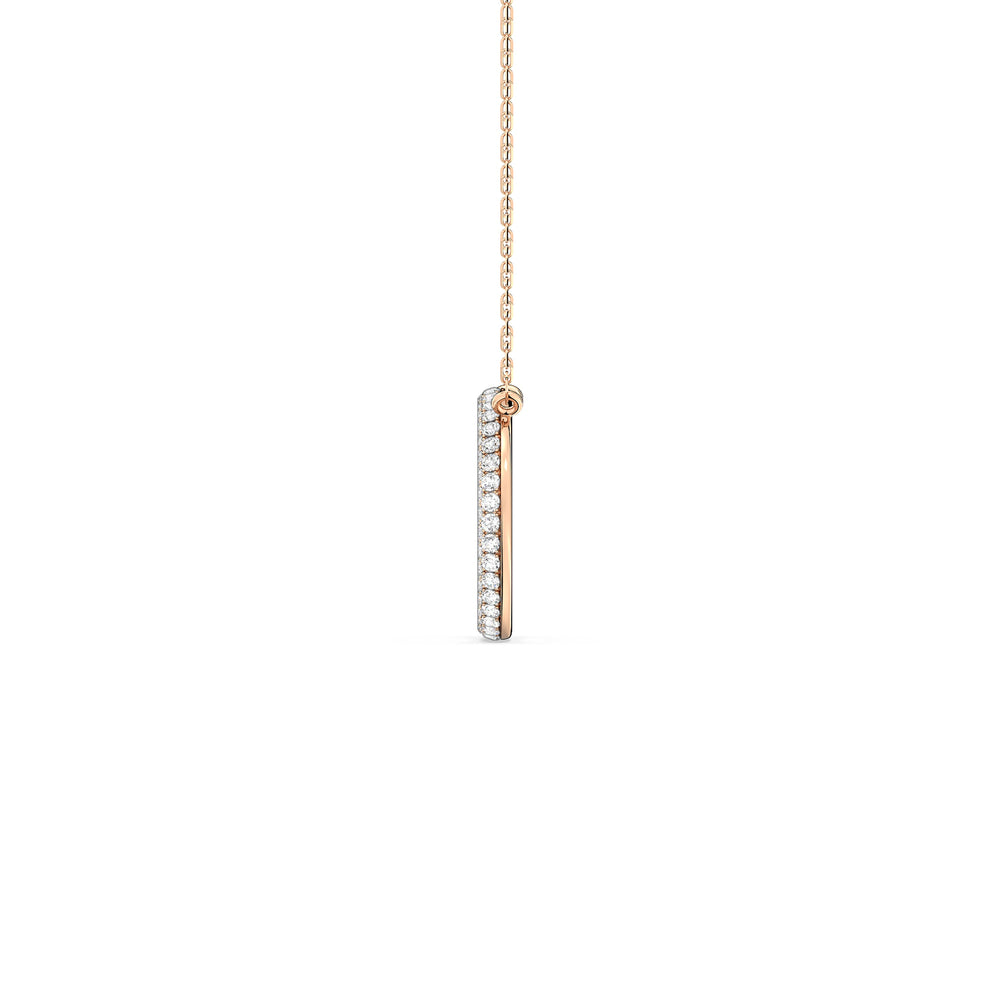 Elegance Icon Pendant with 18KT Rose Gold / Lab / 1 1/4 Cut Diamond in 14KT Rose Gold / Lab / 1 1/4 view 5
