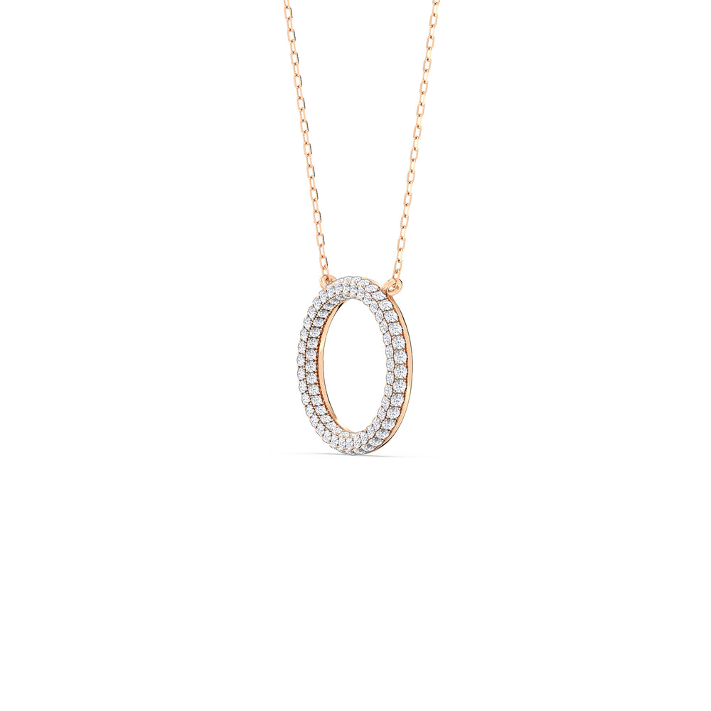 Elegance Icon Pendant with 18KT Rose Gold / Lab / 1 1/4 Cut Diamond in 14KT Rose Gold / Lab / 1 1/4 view 4
