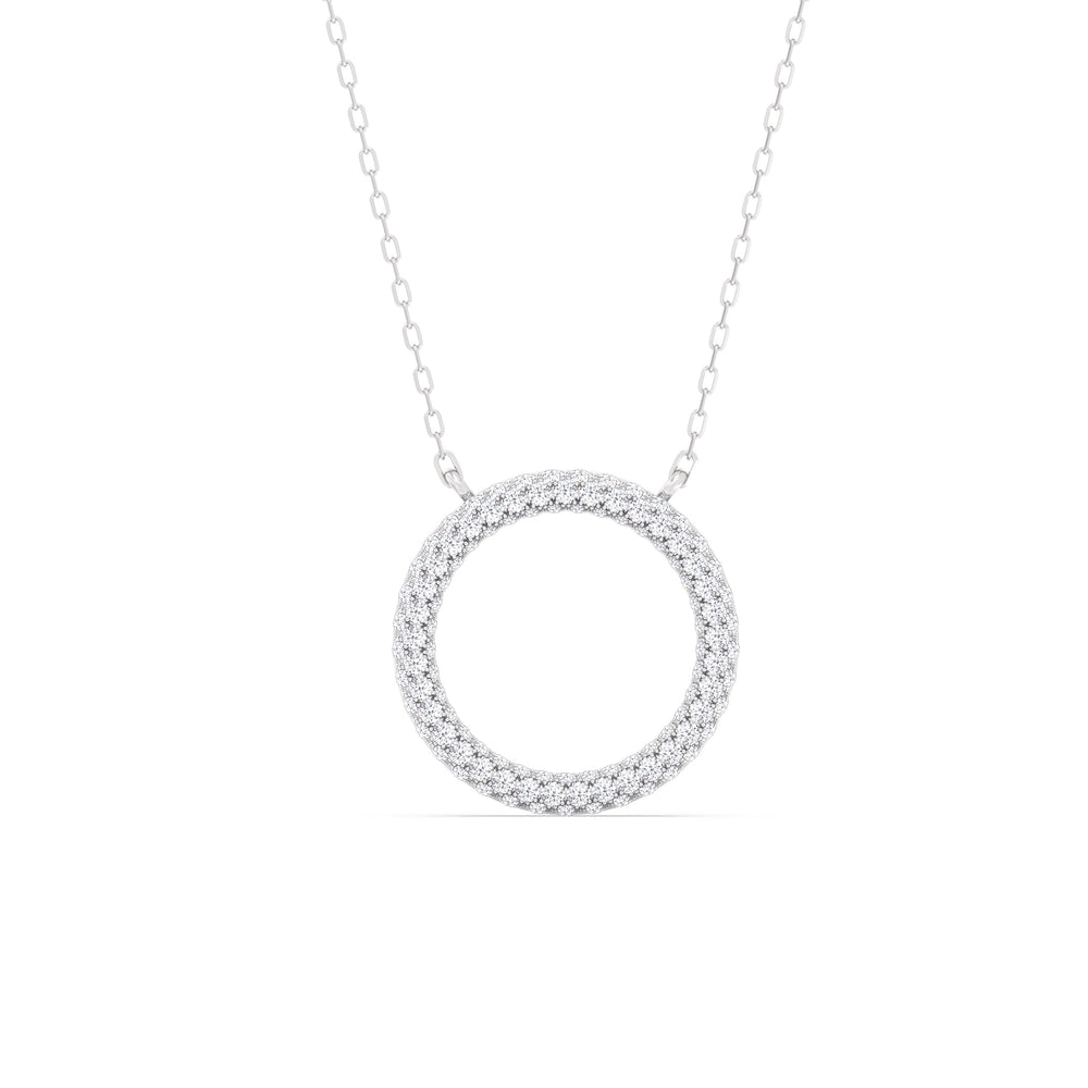 Elegance Icon Pendant with 18KT White Gold / Lab / 1 1/4 Cut Diamond in 14KT White Gold / Lab / 1 1/4 view 1
