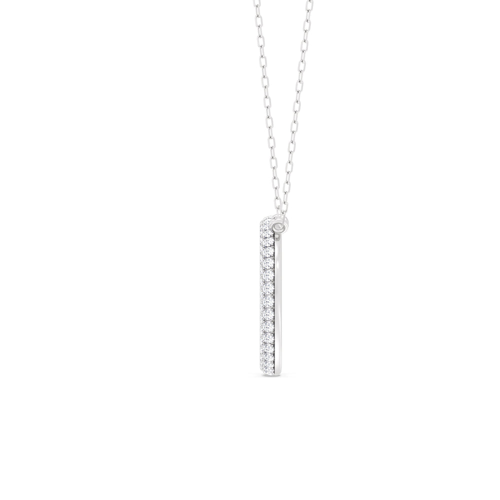Elegance Icon Pendant with 18KT White Gold / Lab / 1 1/4 Cut Diamond in 14KT White Gold / Lab / 1 1/4 view 4
