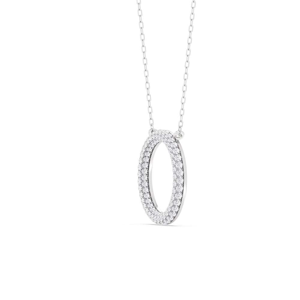 Elegance Icon Pendant with 18KT White Gold / Lab / 1 1/4 Cut Diamond in 14KT White Gold / Lab / 1 1/4 view 5
