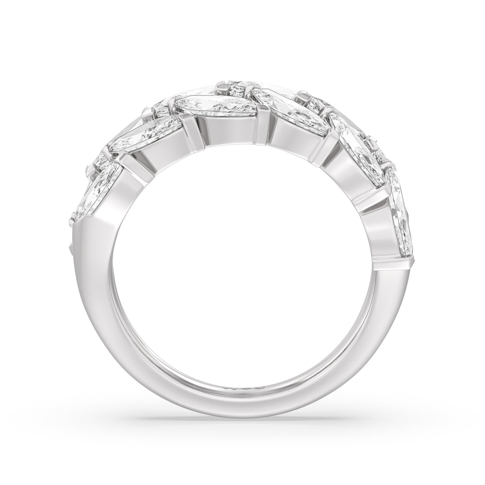 The Edge Anniversary Ring with 18KT White Gold / Lab / 4 5/8 Cut Diamond in 14KT White Gold / Lab / 4 5/8 view 4

