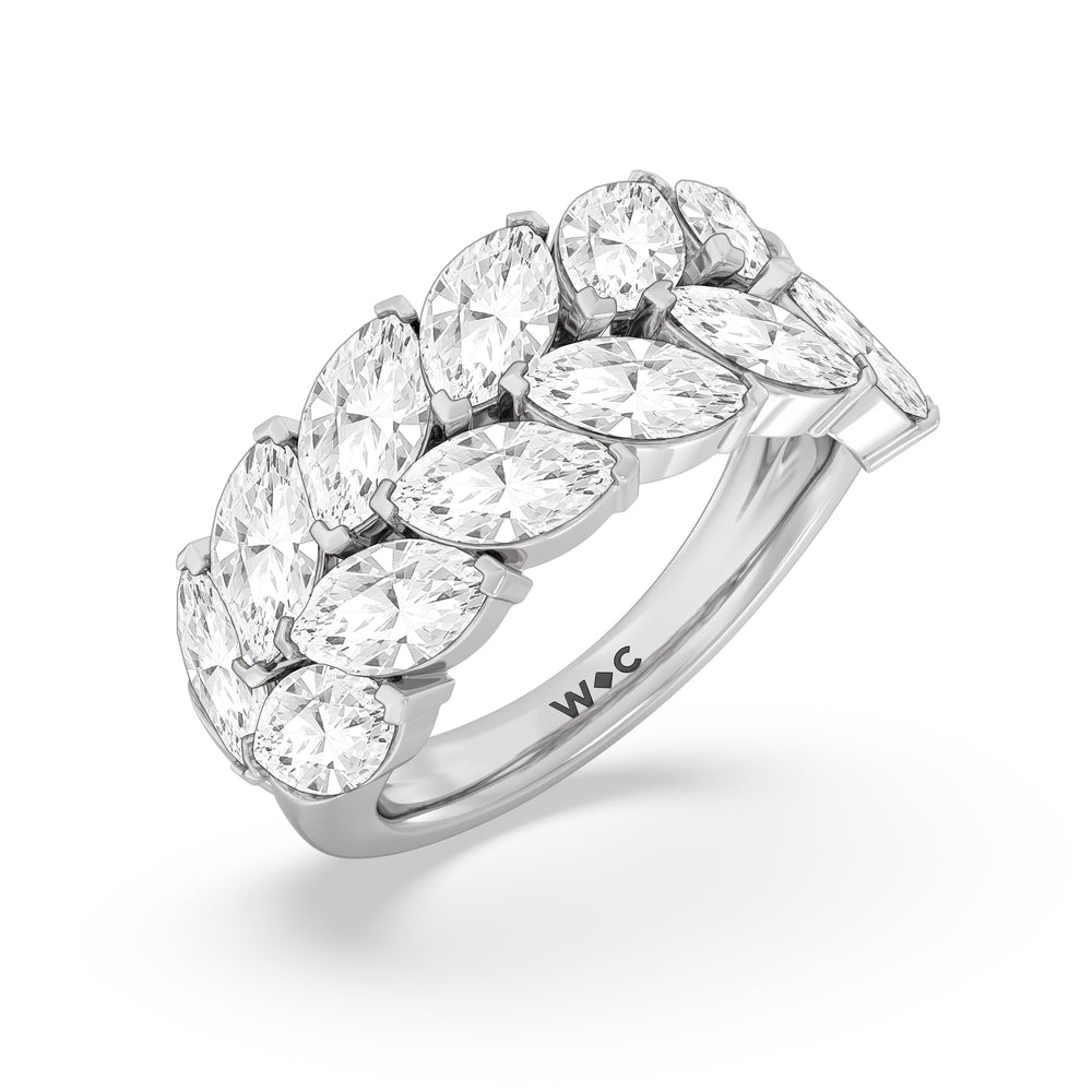 The Edge Anniversary Ring with 18KT White Gold / Lab / 4 5/8 Cut Diamond in 14KT White Gold / Lab / 4 5/8 view 5
