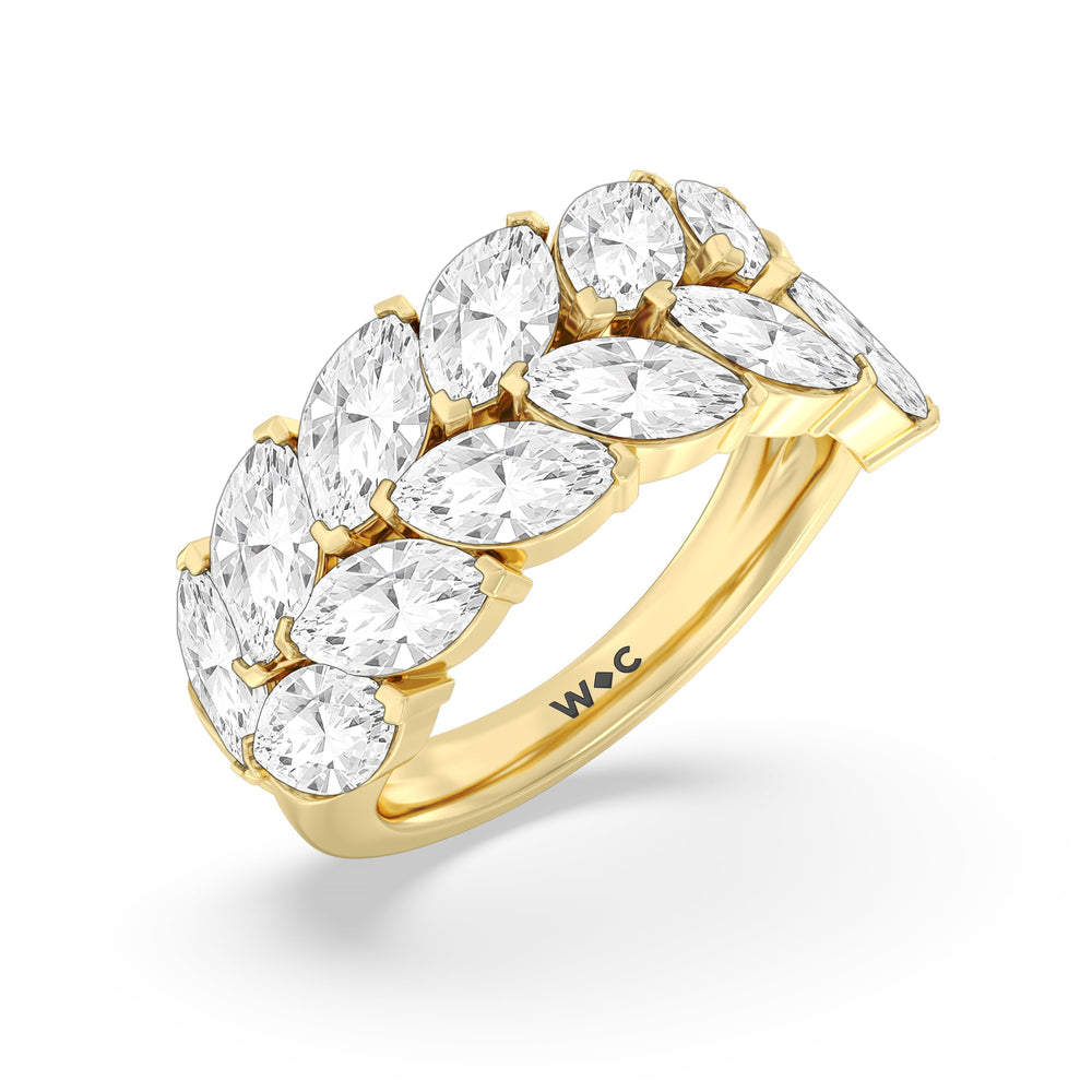 The Edge Anniversary Ring with 18KT Yellow Gold / Lab / 4 5/8 Cut Diamond in 14KT Yellow Gold / Lab / 4 5/8 view 5
