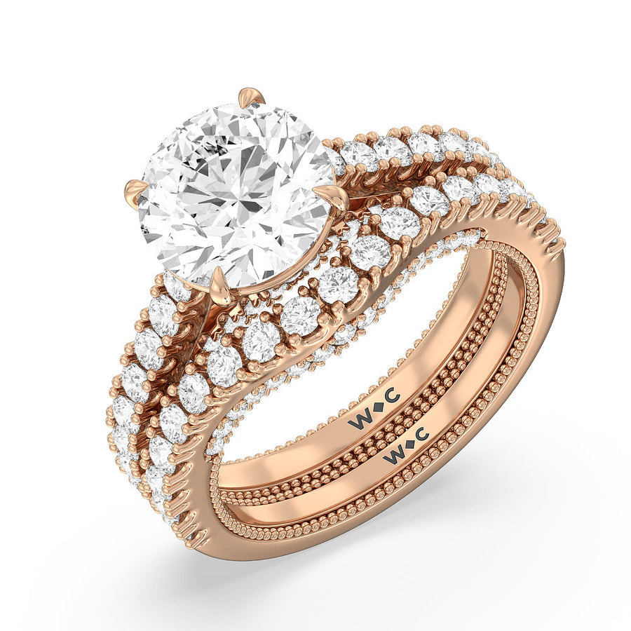 Oval Cut The Gramercy Ring with Lab Grown Diamond in 14KT Rose Gold view 6
