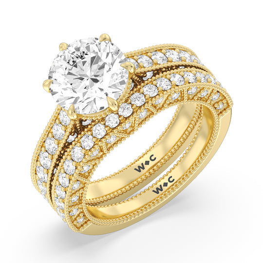 Oval Cut The Waldorf Ring with Lab Grown Diamond in 14KT Rose Gold view 5
