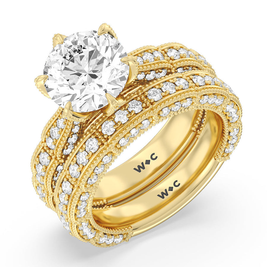 The Central Park Ring with Oval Cut Diamond in 14KT Rose Gold view 5
