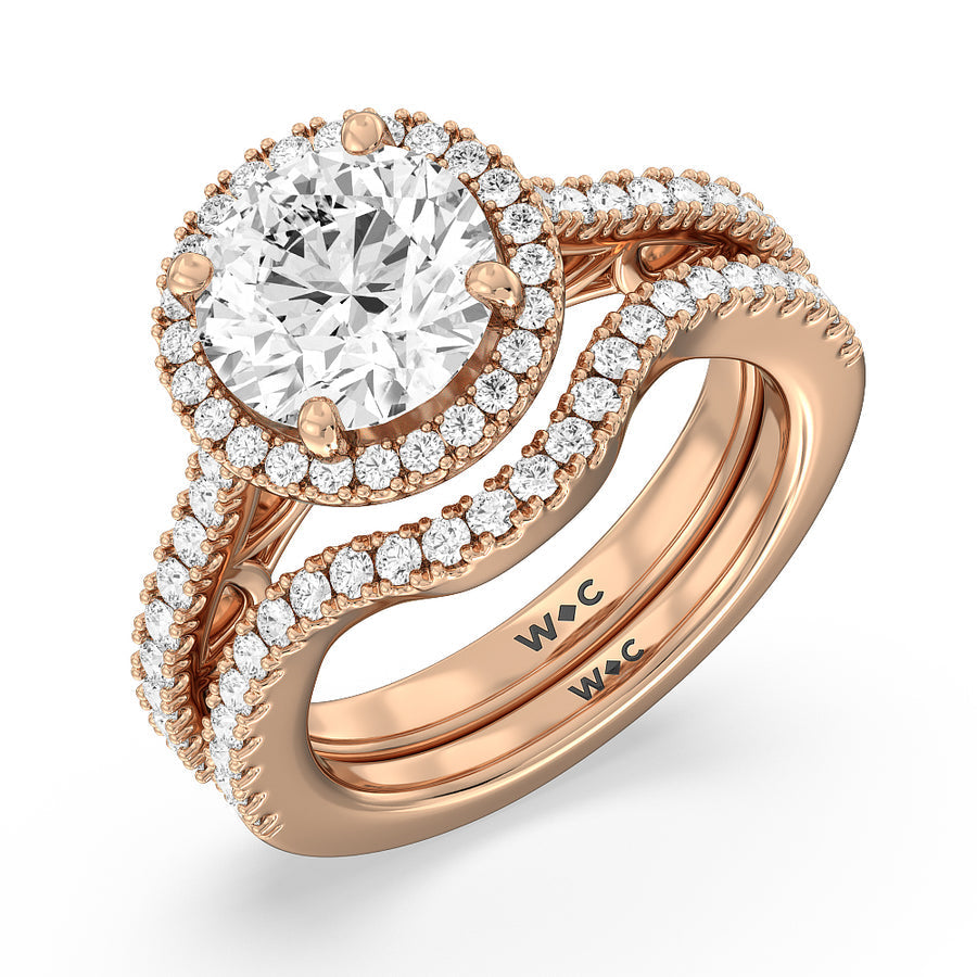 Oval Cut The Dakota Ring with Lab Grown Diamond in 14KT Rose Gold view 6
