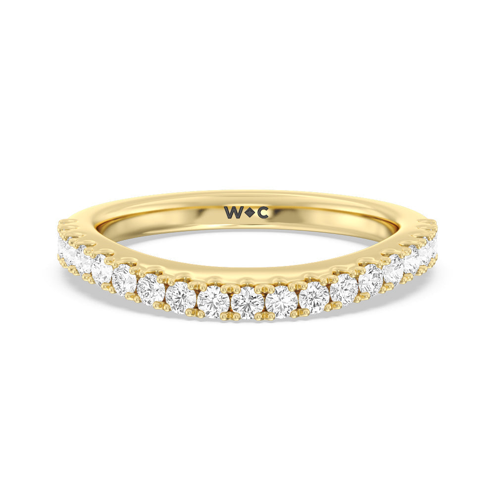 The Brooklyn Heights Band with 18KT Yellow Gold Cut Diamond in 14KT Yellow Gold view 1
