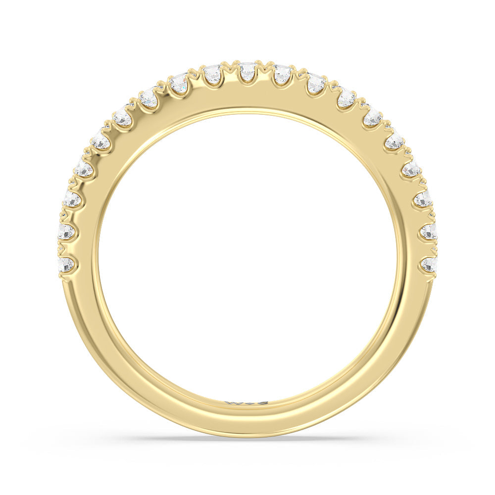 The Brooklyn Heights Band with 18KT Yellow Gold Cut Diamond in 14KT Yellow Gold view 2
