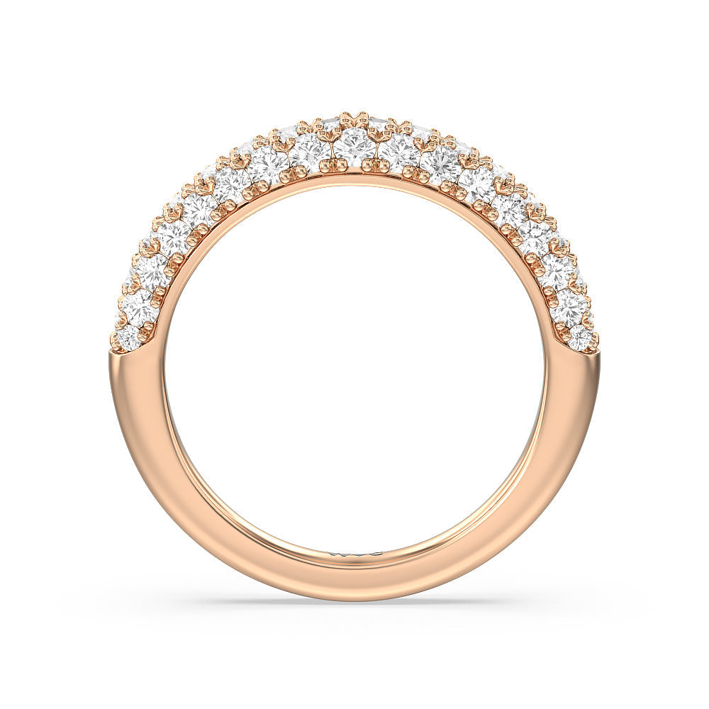 The Gansevoort Band with 18KT Rose Gold Cut Diamond in 14KT Rose Gold view 2
