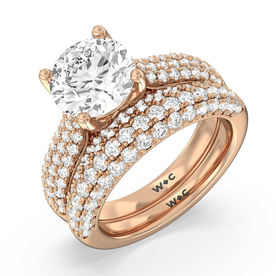 Oval Cut The Gansevoort Ring with Lab Grown Diamond in 14KT Rose Gold view 6

