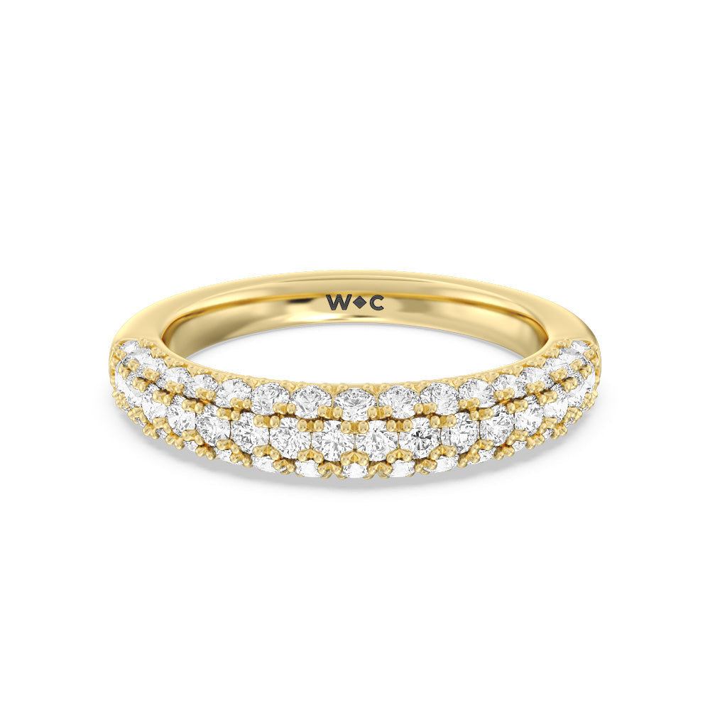 The Gansevoort Band with 18KT Yellow Gold Cut Diamond in 14KT Yellow Gold view 1

