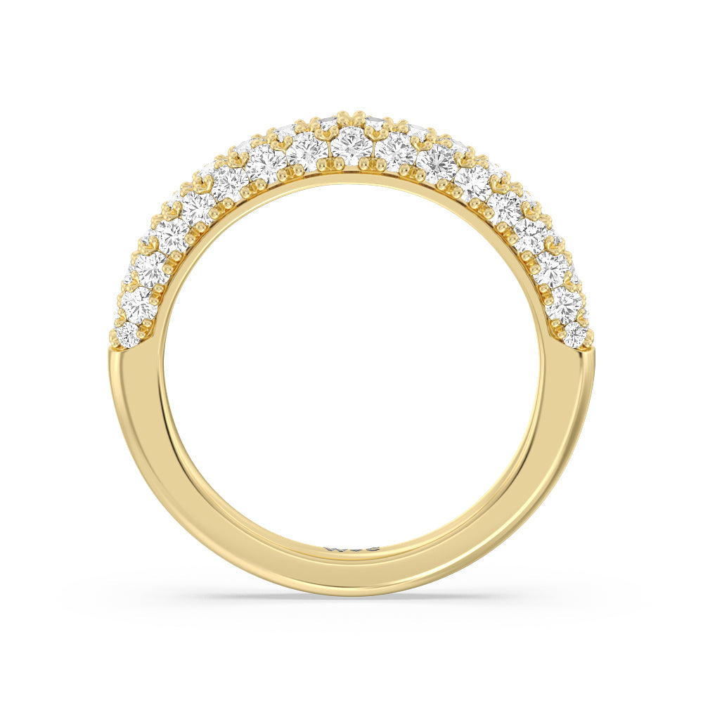 The Gansevoort Band with 18KT Yellow Gold Cut Diamond in 14KT Yellow Gold view 2
