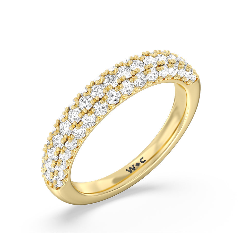 The Gansevoort Band with 18KT Yellow Gold Cut Diamond in 14KT Yellow Gold view 4
