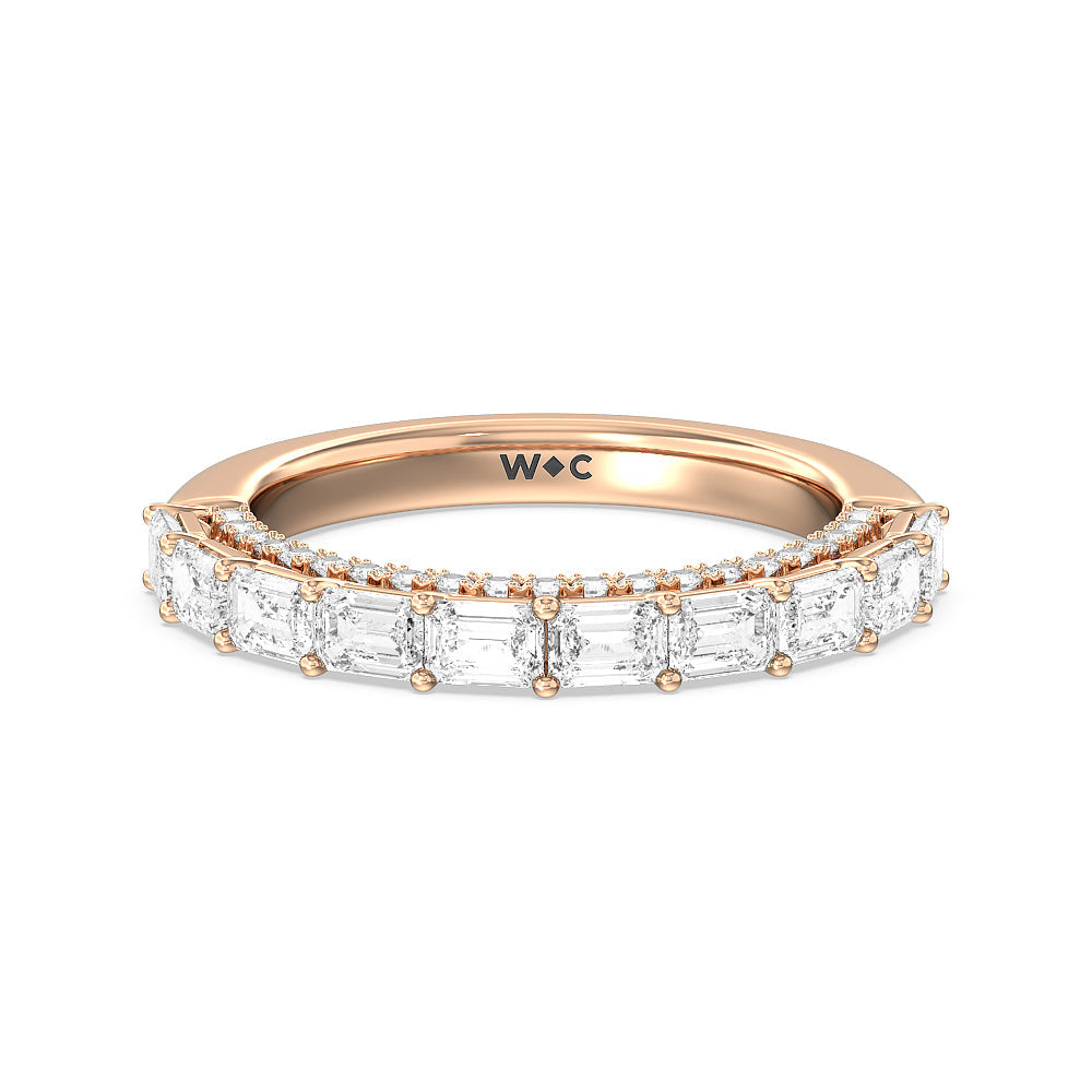 The Varick Band with 18KT Rose Gold Cut Diamond in 14KT Rose Gold view 1
