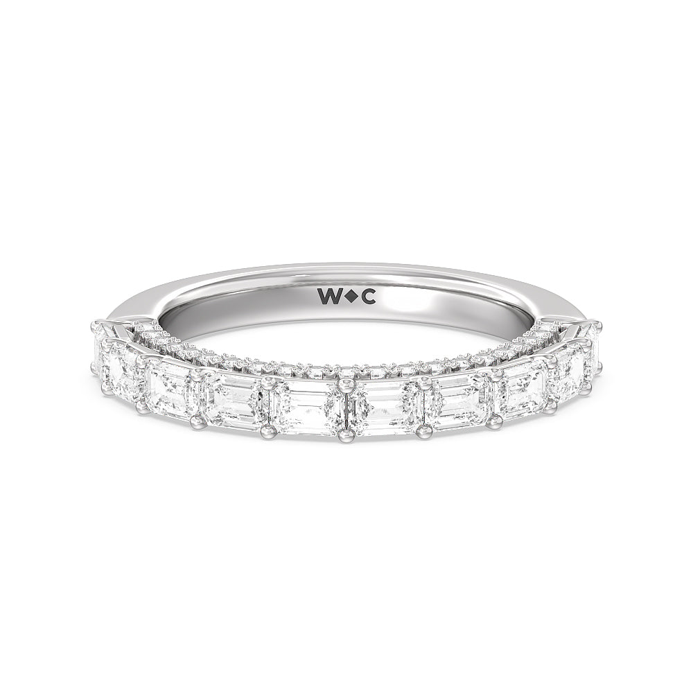 The Varick Band with 18KT White Gold Cut Diamond in 14KT White Gold view 1
