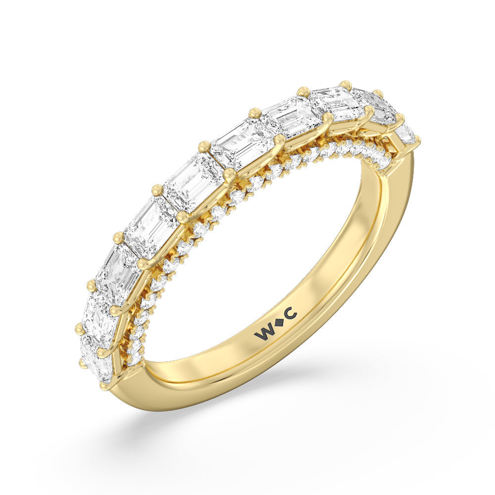 The Varick Band with 18KT Yellow Gold Cut Diamond in 14KT Yellow Gold view 4
