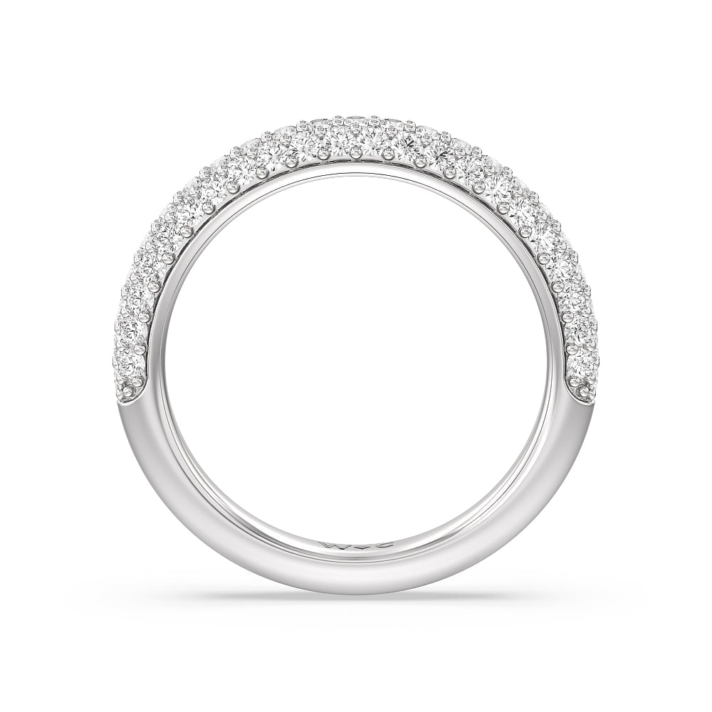 The Bleecker Diamond Band with 18KT White Gold Cut Diamond in 14KT White Gold view 2
