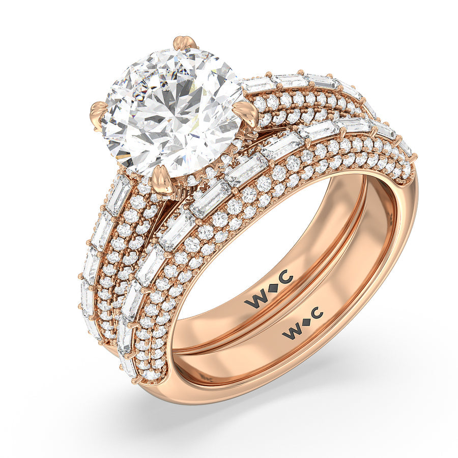 Oval Cut The Soho Ring with Lab Grown Diamond in 14KT Rose Gold view 6
