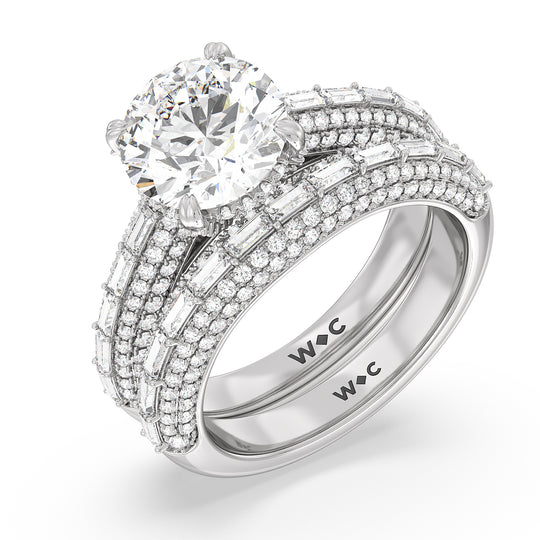 Oval Cut The Soho Ring with Lab Grown Diamond in 14KT Rose Gold view 4
