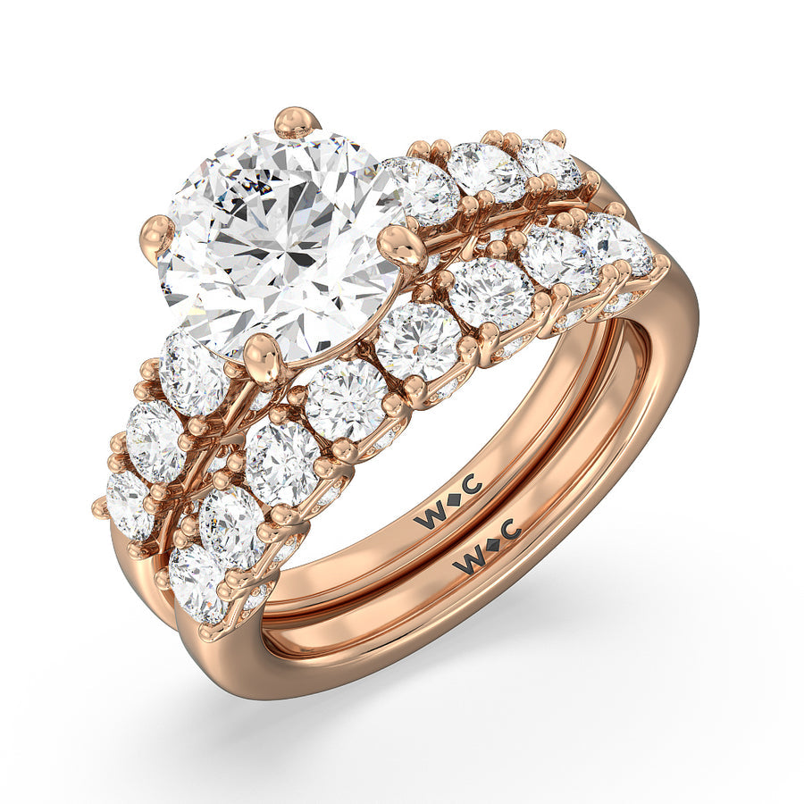 Oval Cut The Broadway Ring with Lab Grown Diamond in 14KT Rose Gold view 6
