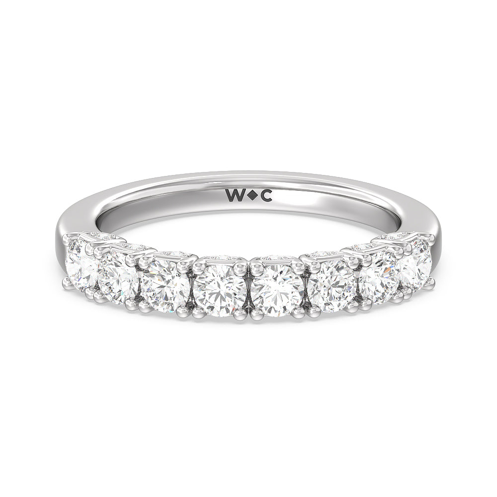 The Broadway Diamond Band with 18KT White Gold Cut Diamond in 14KT White Gold view 1
