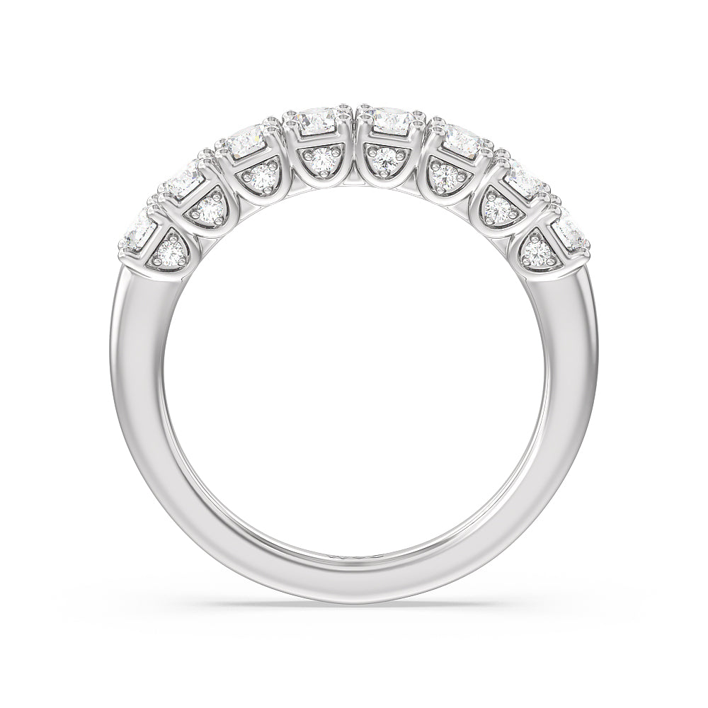 The Broadway Diamond Band with 18KT White Gold Cut Diamond in 14KT White Gold view 2
