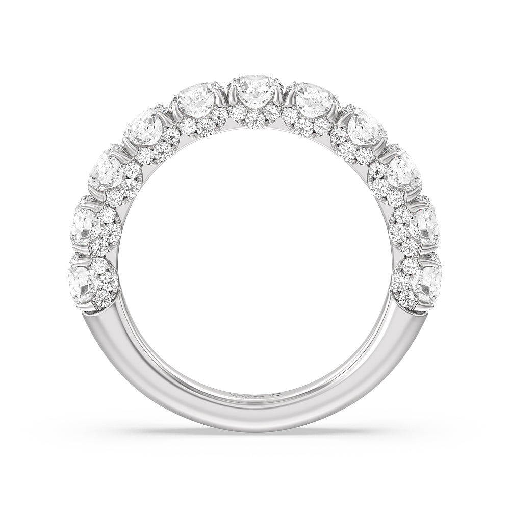 The Madison Avenue Diamond Band with 18KT White Gold Cut Diamond in 14KT White Gold view 2
