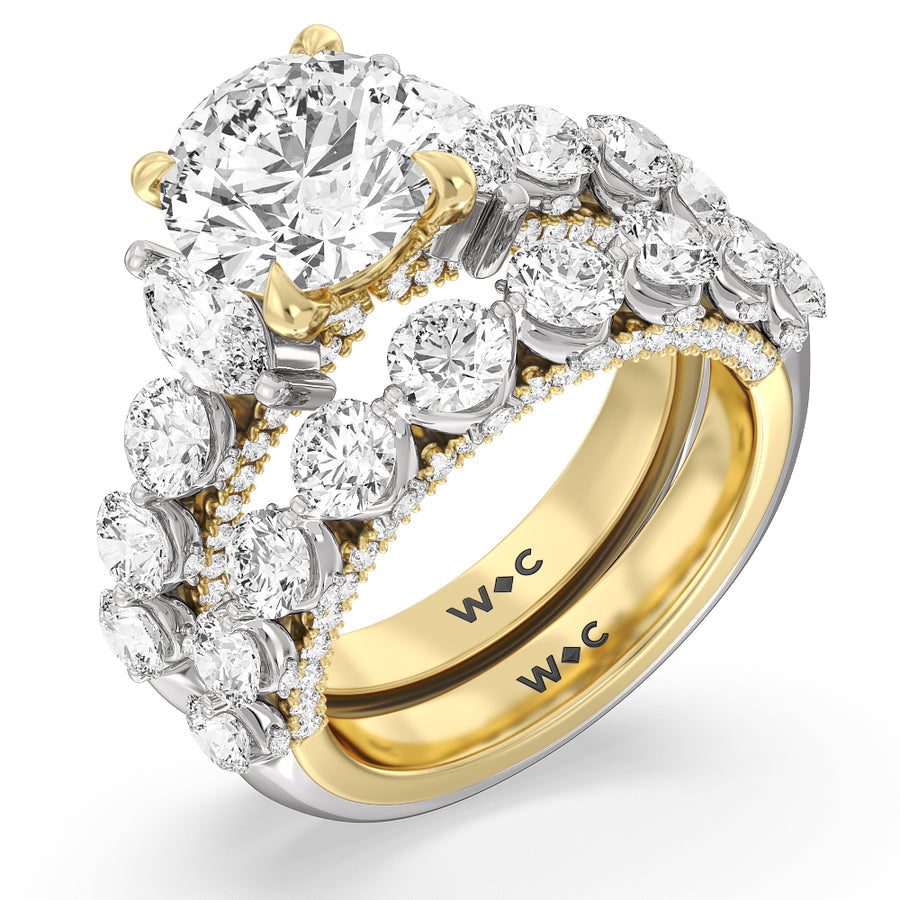 Oval Cut The St. Regis Ring with Lab Grown Diamond in 14KT White & Rose Gold view 5
