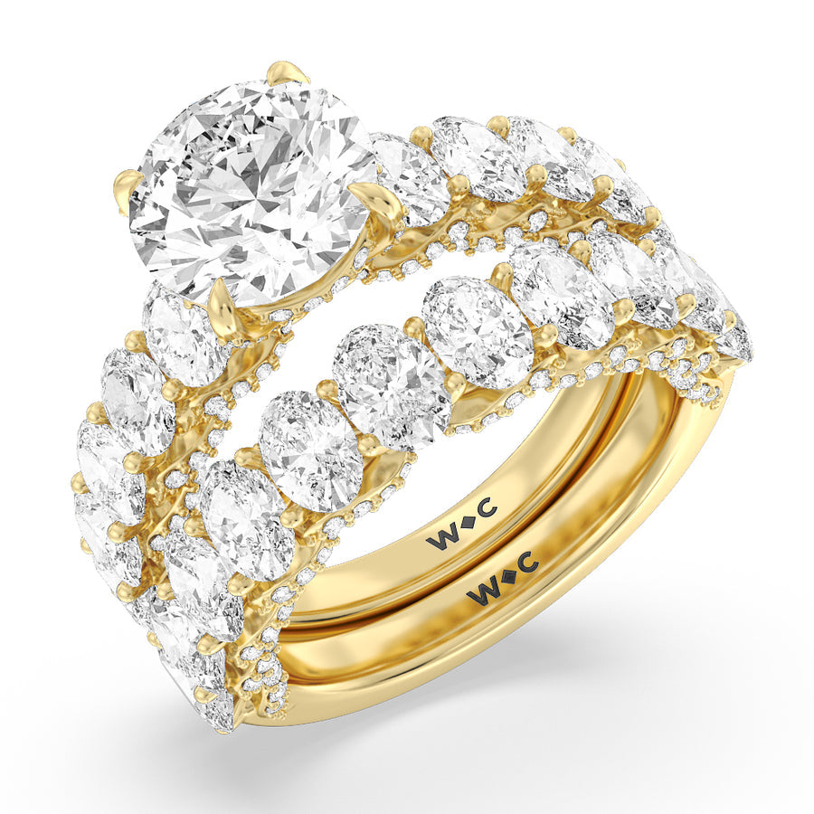 Oval Cut The Roosevelt Ring with Lab Grown Diamond in 14KT Rose Gold view 7
