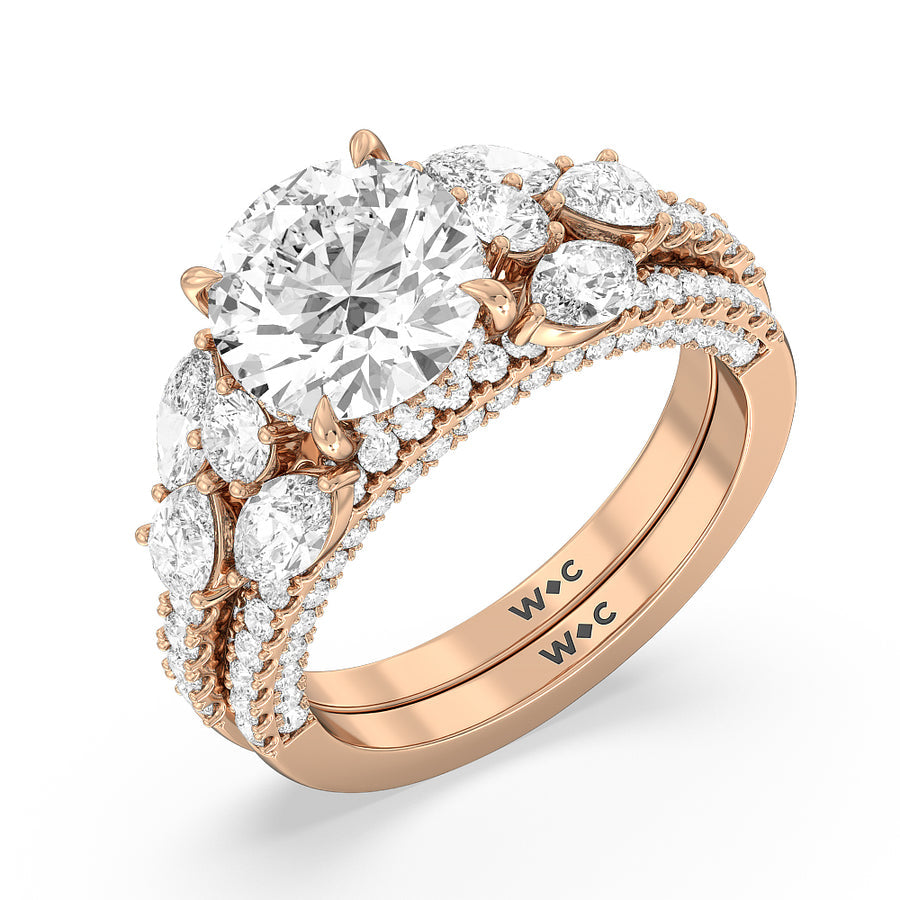 The East Village Ring with Oval Cut Diamond in 14KT Rose Gold view 6
